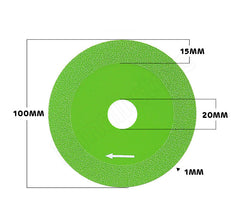😍【Издржлив и економичен】【2 парчиња】Ултра тенки дискови за сечење со рачно изработување за стакло/керамика/плочки, дијамантско брусно тркало