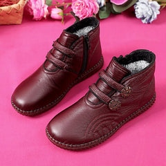 🔥🔥👢【49% OFF!!!】Женски кожни чевли со нелизгав ѓон за есен и зима, рачно изработени во Италија