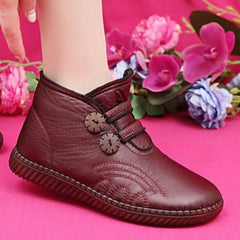 🔥🔥👢【49% OFF!!!】Женски кожни чевли со нелизгав ѓон за есен и зима, рачно изработени во Италија