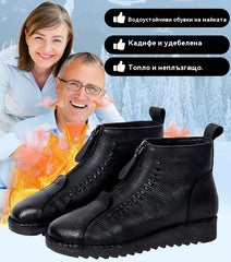 【35-42】🔥Женски зимски чизми со меки ѓонови и патент, стилски и удобни.