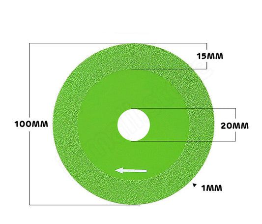 😍【Издржлив и економичен】【2 парчиња】Ултра тенки дискови за сечење со рачно изработување за стакло/керамика/плочки, дијамантско брусно тркало