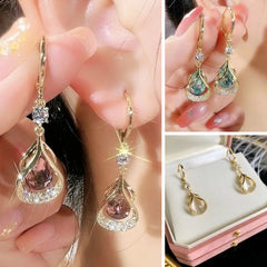 [Купи едно, добиј две бесплатно] Прекрасни обетки од камен "мачкино око"; купи сет што ќе се вклопи со сите убави облеки во твојата гардероба.