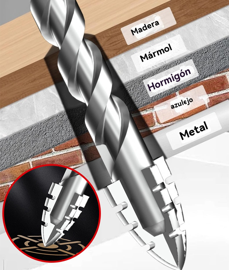 🥇【3+4+5+6+8+10+12+14+16 мм】Седма генерација суперцврст сврдно со волфрам челик со запчест раб